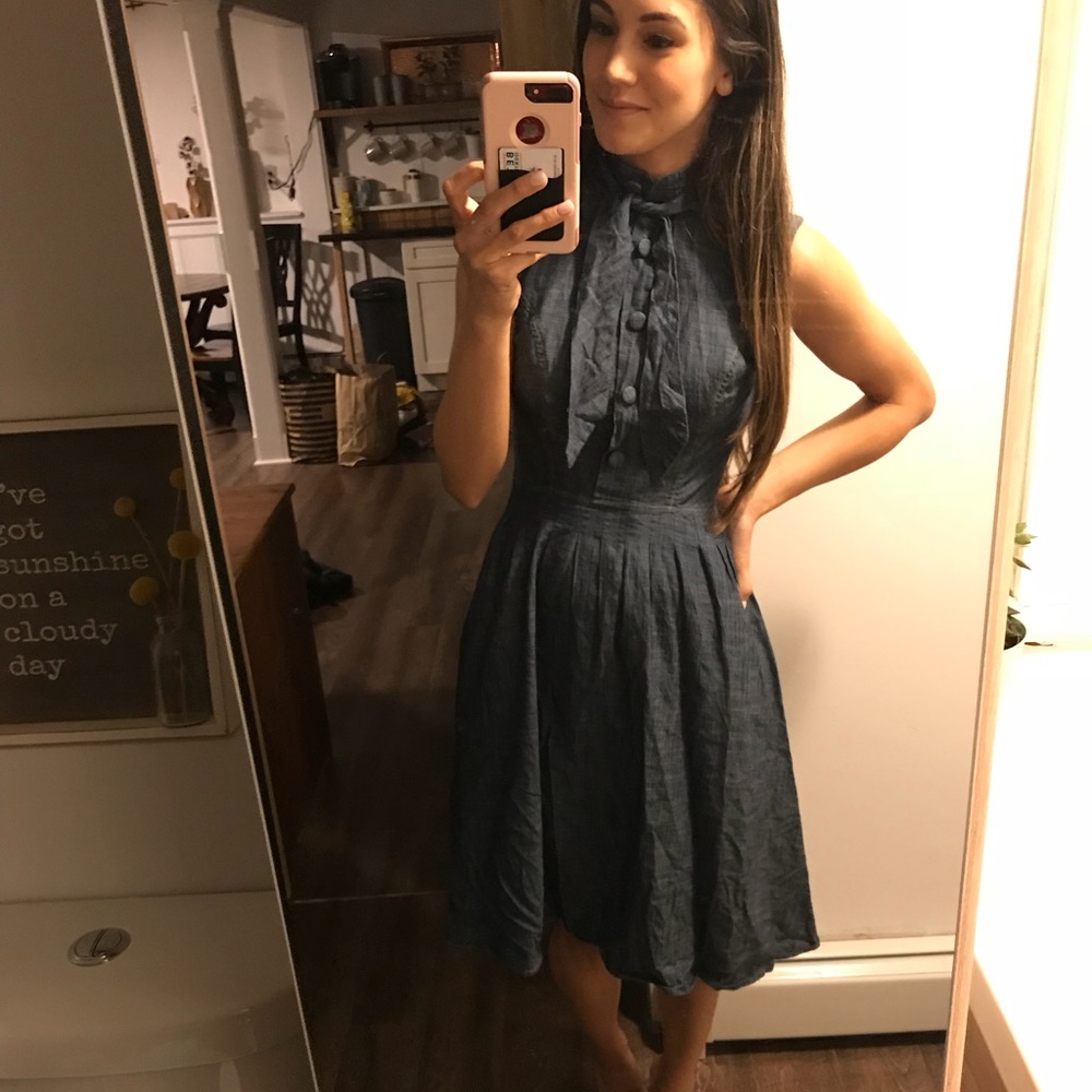 ModCloth denim chambray dress